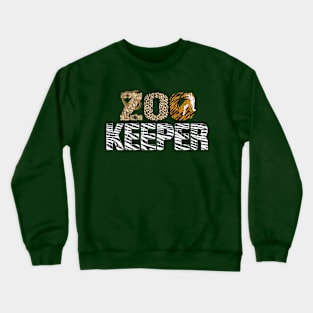 Zookeeper animal keeper gift for keeper in zoo Crewneck Sweatshirt